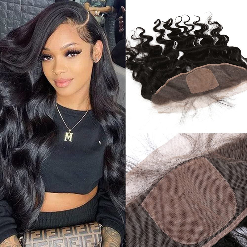 13x4 Silk Base Lace Frontal Body Wave Free Part 100% Human Hair