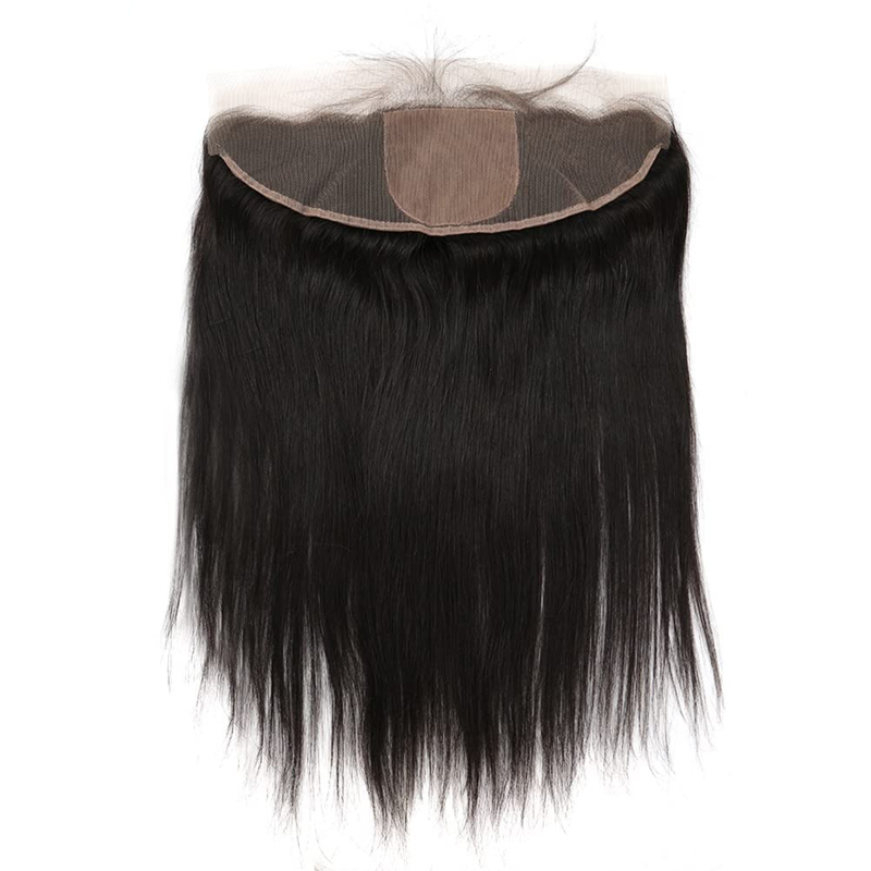 13x4 Silk Base Lace Frontal with Baby Hair Free Part Natural Color