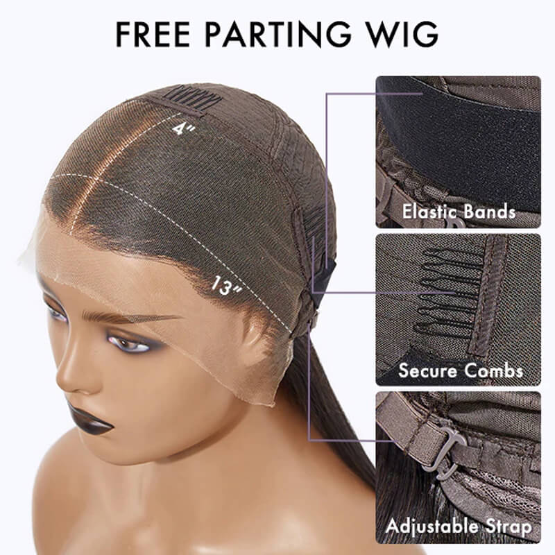 Ombre Blonde Short Pixie Cut Bob Wig Human Hair Lace Front Wig