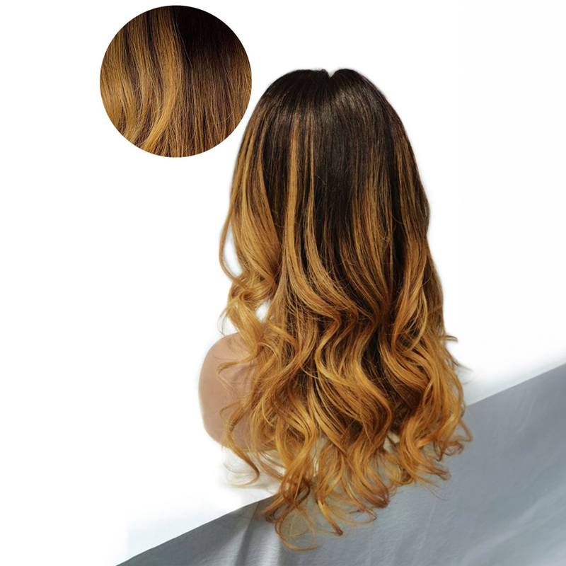 13x6 HD Lace Front Wigs Ombre Honey Blonde Body Wave 180% Density