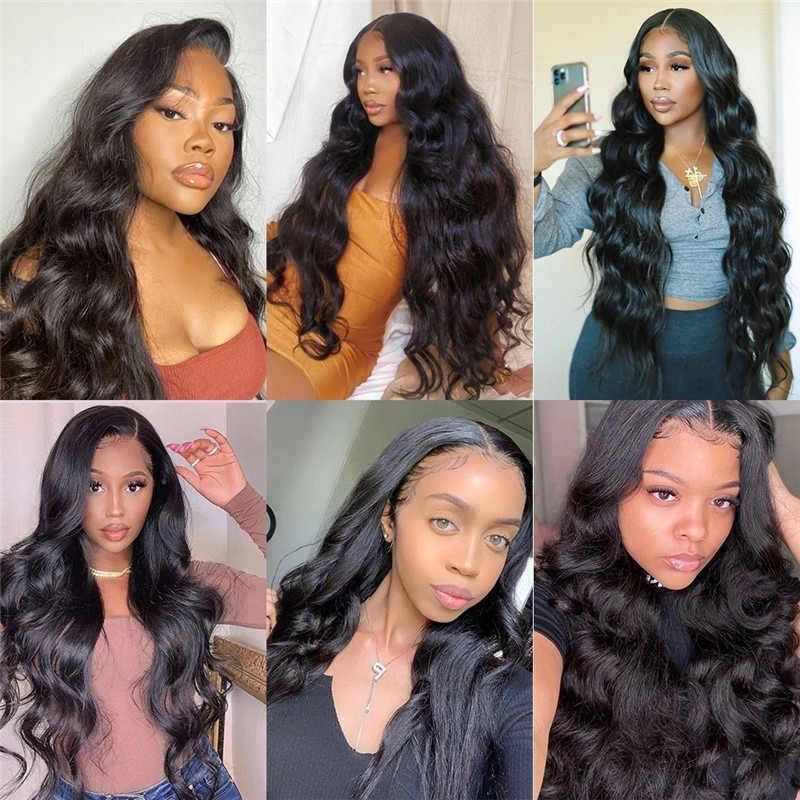 13x6 HD Lace Front Body Wave Wig Perfect Hairline Bleached Knots Human Hair Wig
