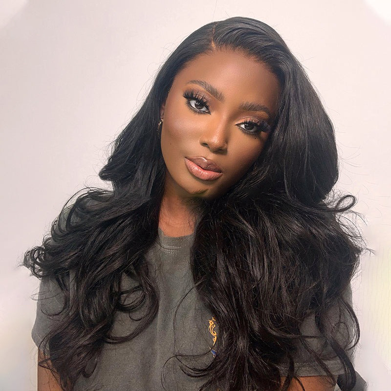 13x6 HD Lace Front Body Wave Wig Perfect Hairline Bleached Knots Human Hair Wig