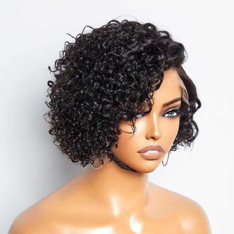 Luve Mature Boss Short Pixie Cut Wave Glueless Minimalist Lace Wig
