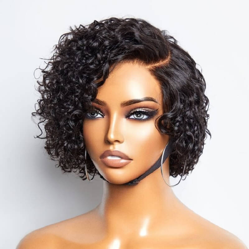 Luve Mature Boss Short Pixie Cut Wave Glueless Minimalist Lace Wig