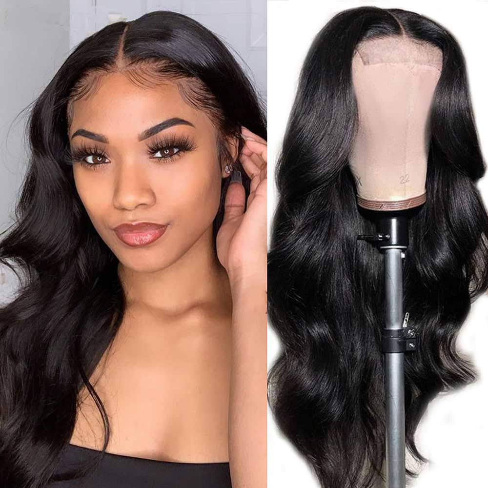 Body Wave 5X5 HD Lace Closure Wig Human Hair Glueless Wigs 180% Density