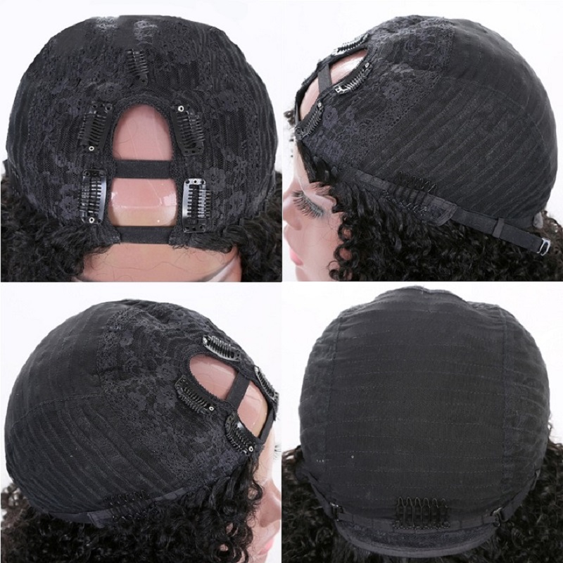 Super Easy Kinky Curly Affordable Human Hair U Part Wigs
