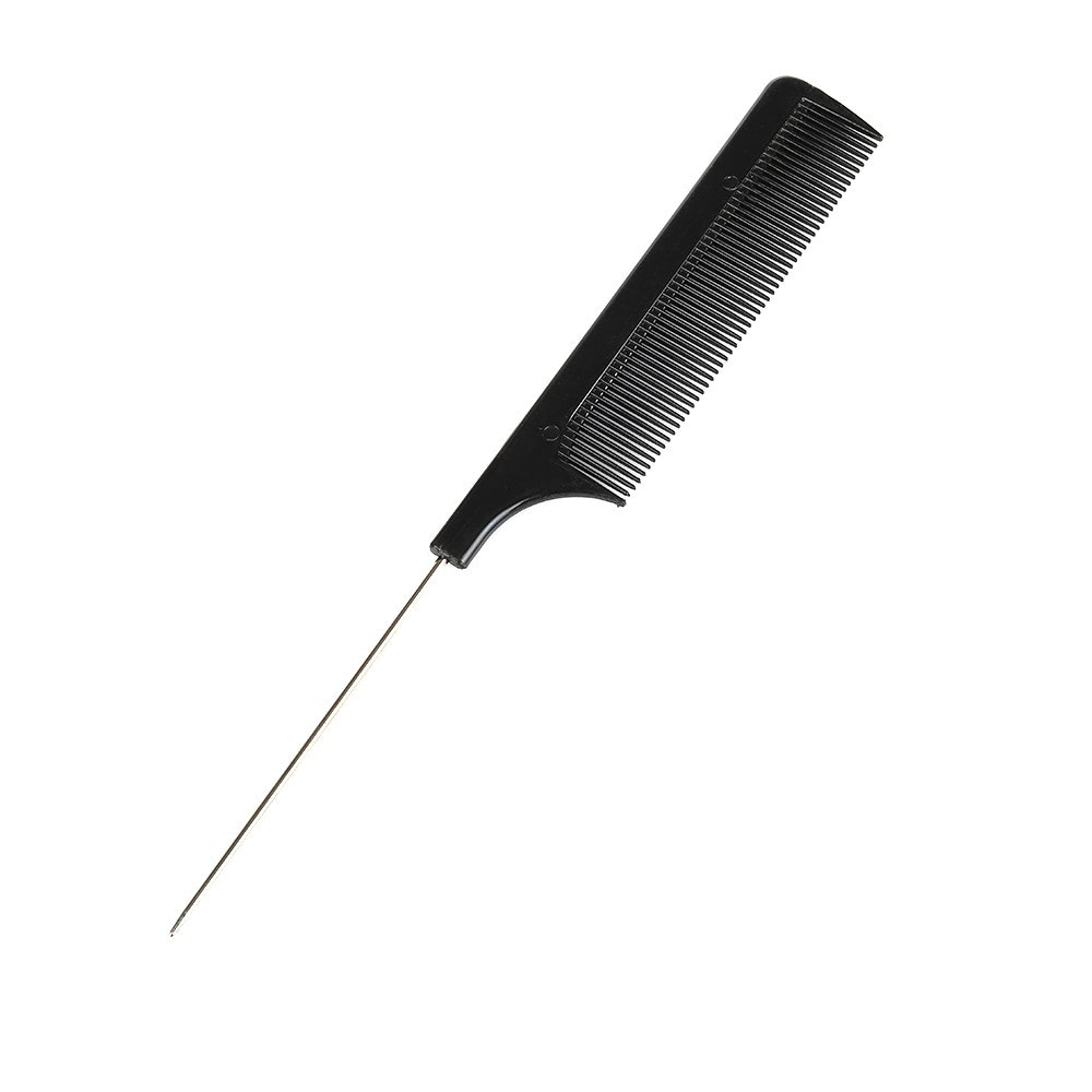 1Pc Rat Tail Comb Anti-Static Tangle Stainless Steel Pintail