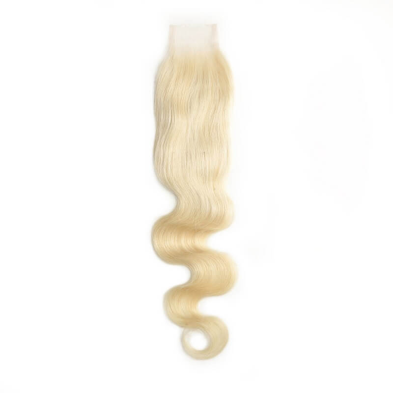 2X6 HD Lace Closure 613 Blonde– Body Wave or Straight Virgin Human Hair
