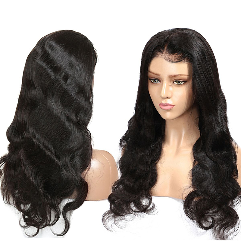 360 Lace Front Wigs Body Wave 100% Human Hair With Baby Hair Pre Plucked