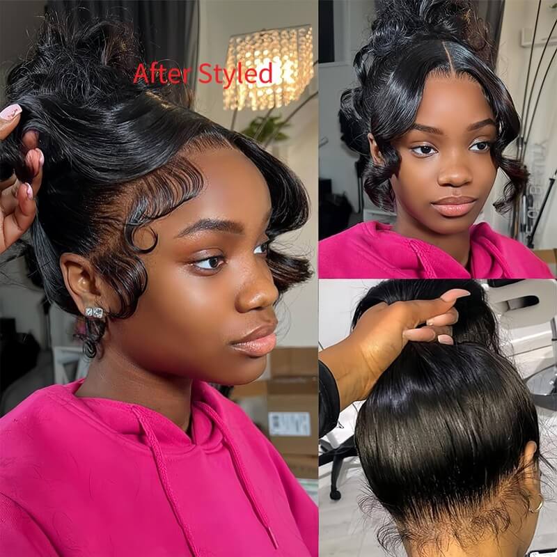 360 Lace Front Wigs Body Wave 100% Human Hair With Baby Hair Pre Plucked