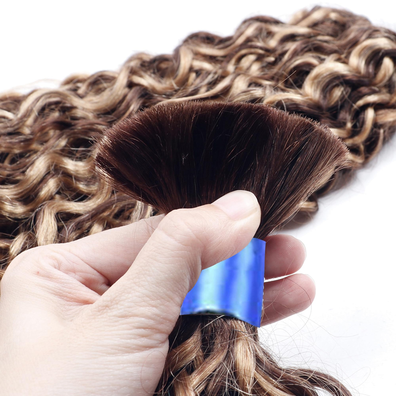 3 Bundles Water Wave #4/27 Bulk Human Hair For Braiding 100% Unprocessed