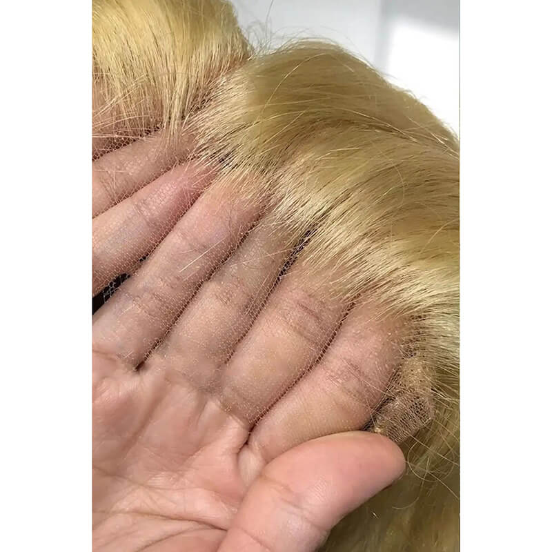 613 Blonde 6x6 HD Lace Closure Body Wave or Straight Virgin Human Hair