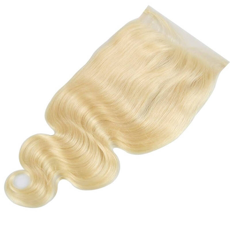613 Blonde 6x6 HD Lace Closure Body Wave or Straight Virgin Human Hair