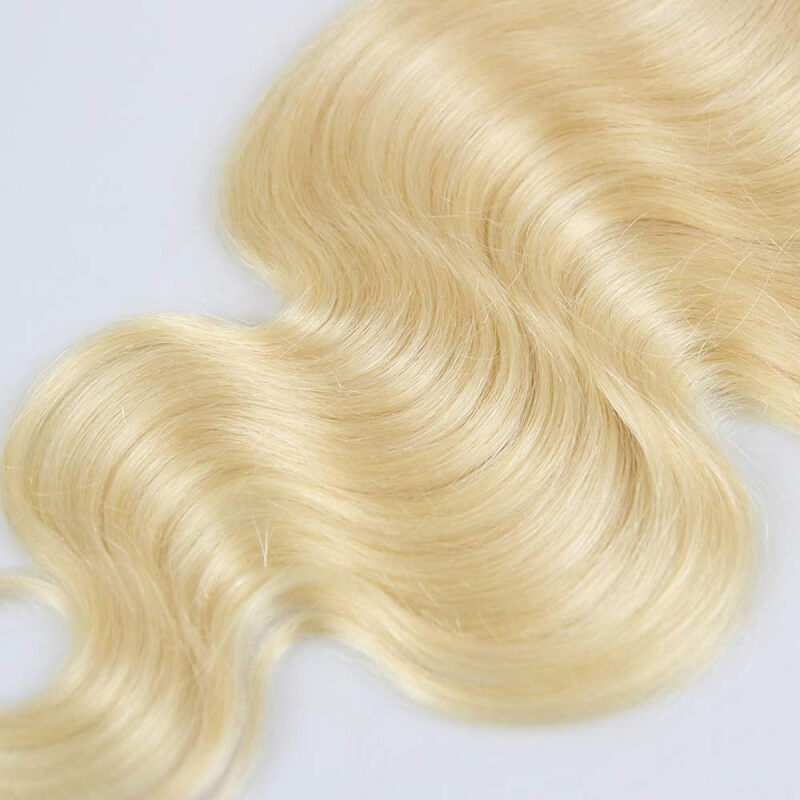 613 Blonde 6x6 HD Lace Closure Body Wave or Straight Virgin Human Hair