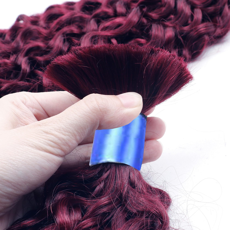 #99J Water Wave Human Hair Bulk For Braiding No Weft Virgin Human Hair