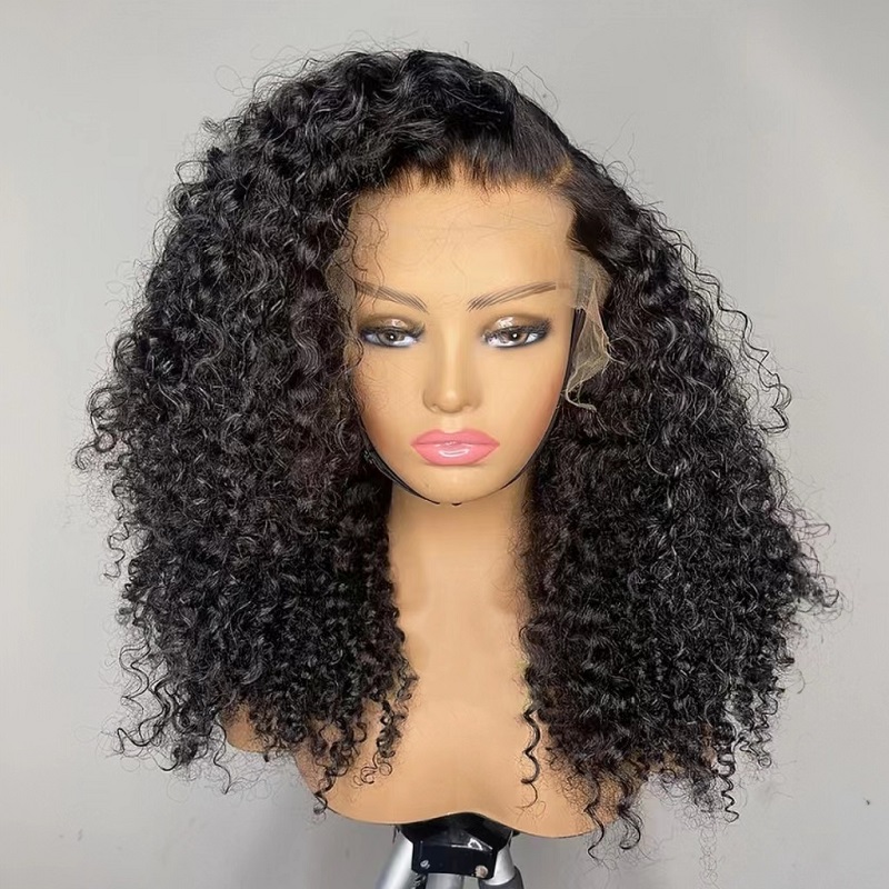 Luve 180% Density High Quality Curly 13X4 HD Lace Front Wig 100% Human Hair