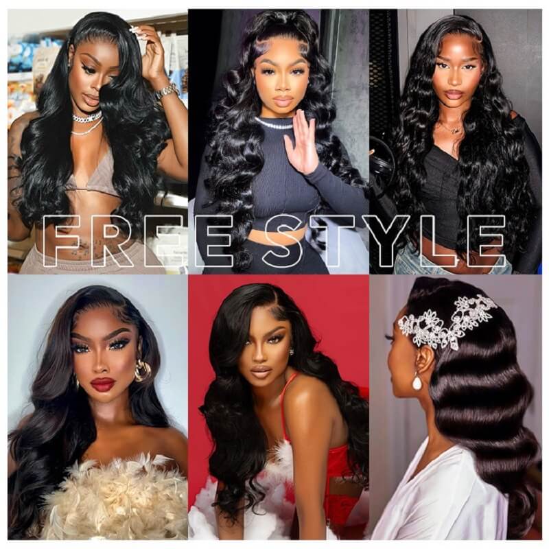 Beginner Friendly Side Part Body Wave Layer Cut Wig 13X6 Lace Frontal Wigs