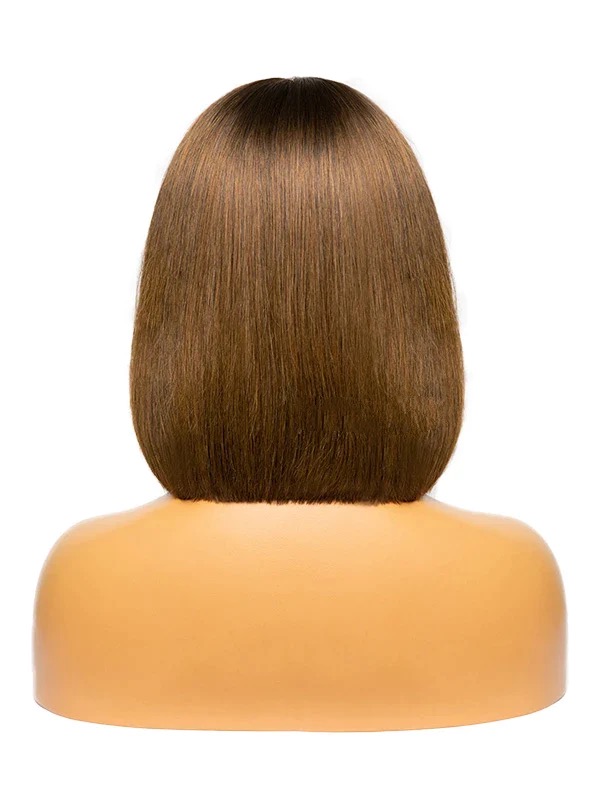 Blonde Bob Lace Front Wigs Human Hair Blonde Highlights Wig Pre-plucked