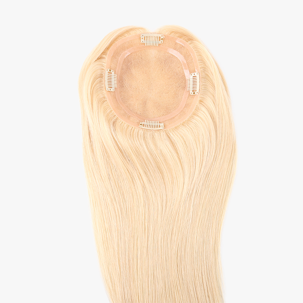 Premium Blonde Hair Topper #613 – Perfect for Thinning Hair