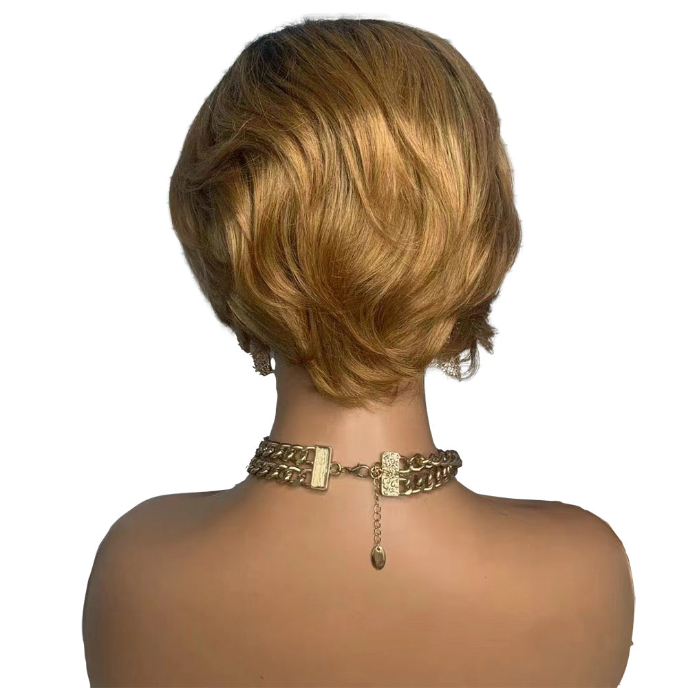 Blonde Ombre Bob Wig Human Hair T Part Frontal Lace Wig Side Part Bob Wigs
