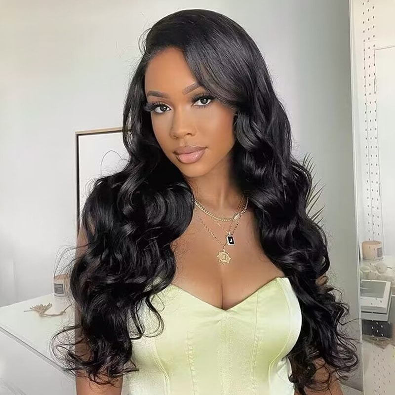 Body Wave 7x7 PartingMax Glueless Wigs Pre Bleached Wear Go Lace Wig