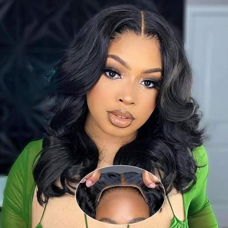 Body Wave 5X5 HD Lace Closure Wig Human Hair Glueless Wigs 180% Density