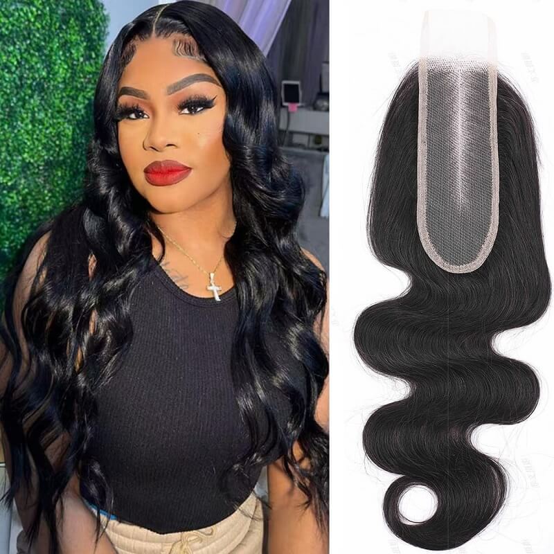 Body Wave Virgin Hair 2X6 HD Lace Closure 100% Human Hair