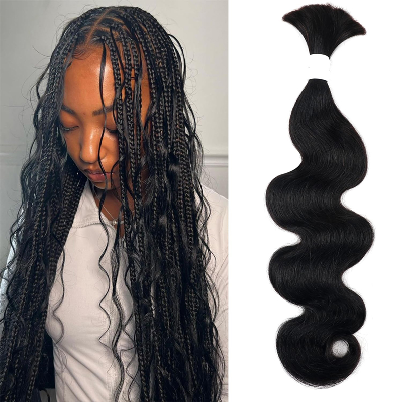 Bulk Human Hair for Braiding No Weft Body Wave 100% Human Hair