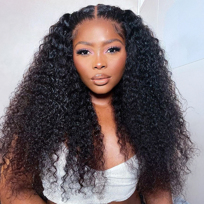 Deep Wave Wig Virgin Human Hair 13X6 HD Lace Front Wigs Pre-Plucked
