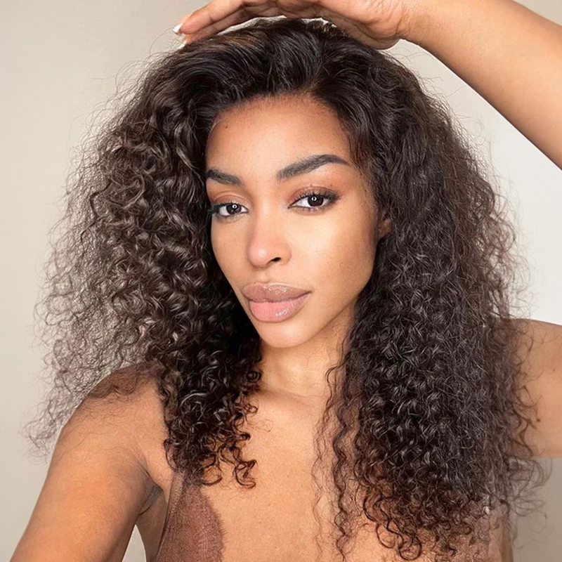 Deep Wave Wig Virgin Human Hair 13X6 HD Lace Front Wigs Pre-Plucked