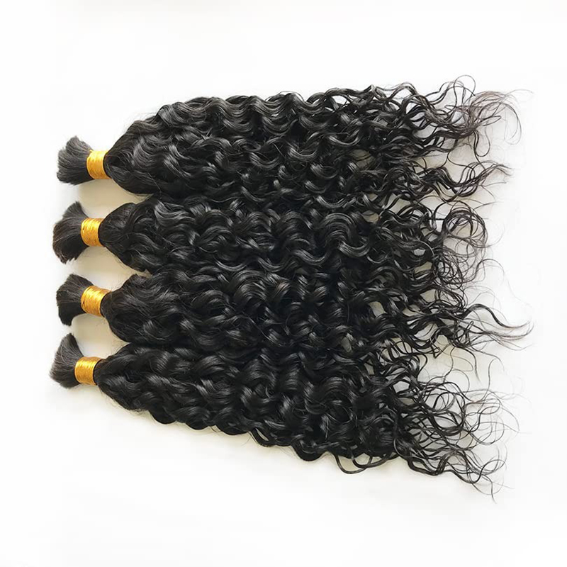Double Drawn Loose Deep Wave Bulk Human Hair For Braiding