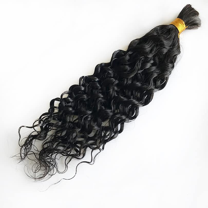 Double Drawn Loose Deep Wave Bulk Human Hair For Braiding