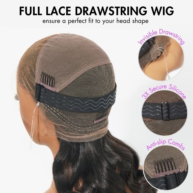 Straight Human Hair Full Lace Wig Transparent Lace 180% Density
