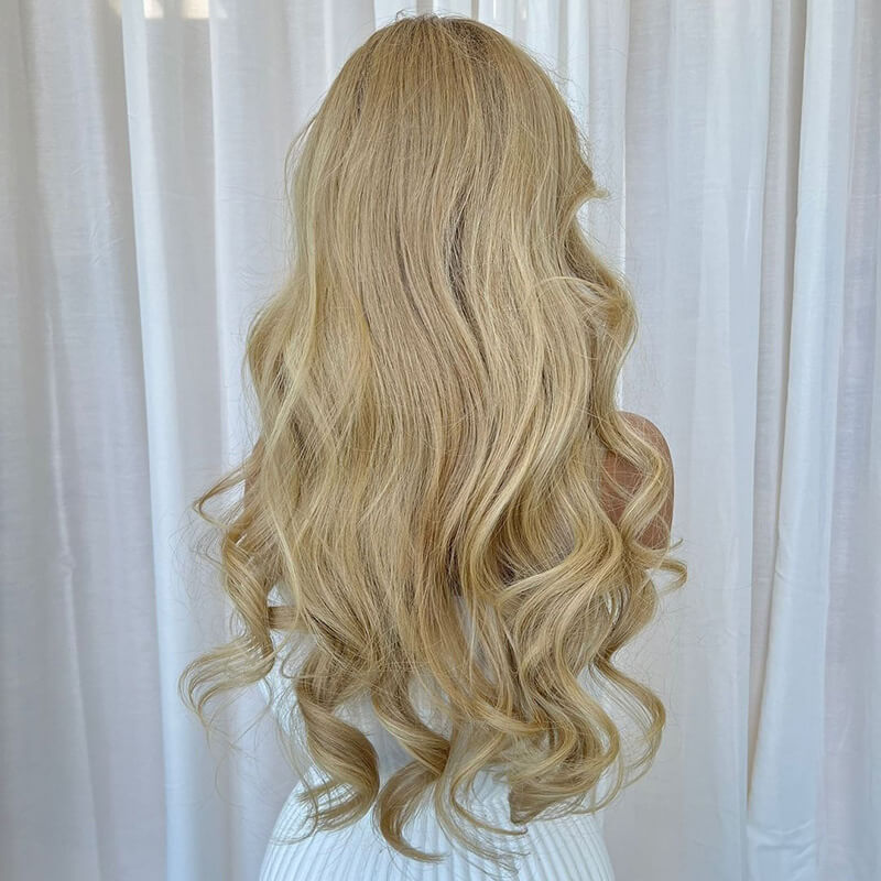 LUVE Honey Blonde Wave Glueless Wig 13x4 Parting Max Lace Front Wig
