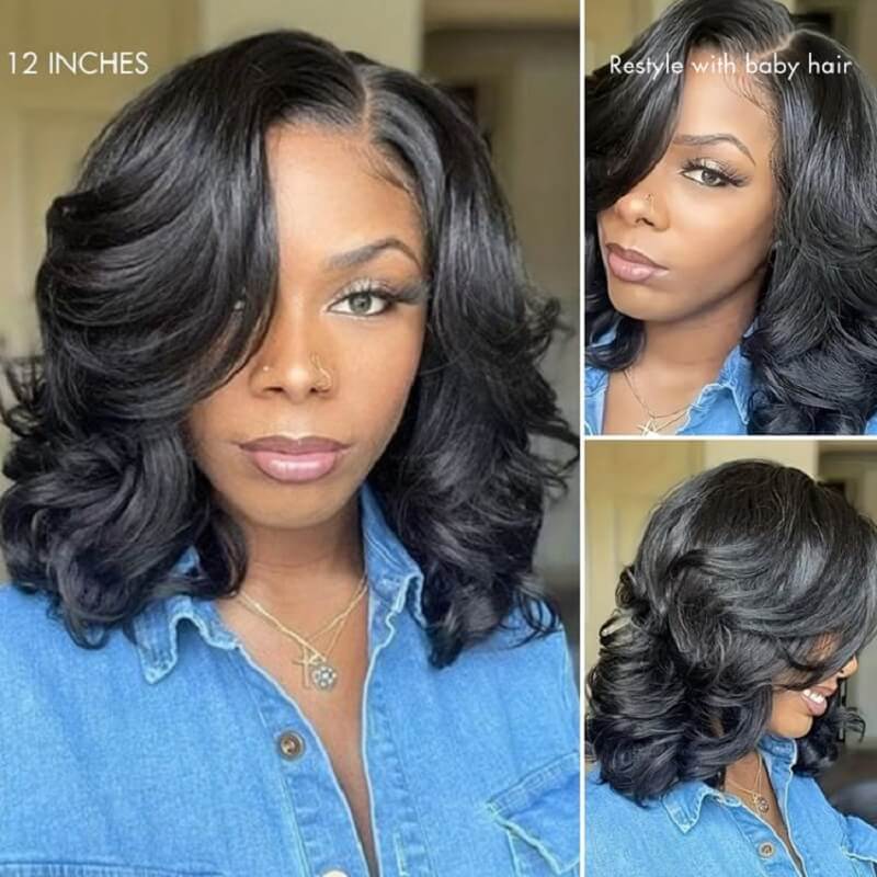 Honey Blonde Highlight | Natural Black Loose Wave Glueless Lace Front Wig 