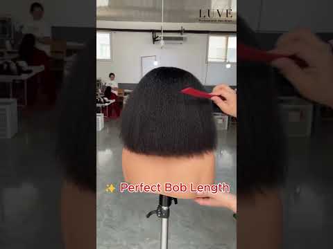 Kinky Straight Bob Wig 13X4 HD Lace Front Human Hair Wig with M Hairline