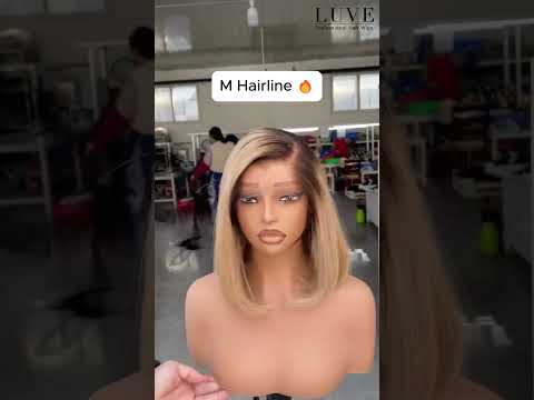 Short Blonde Bob Wig Glueless 13x4 HD Lace Front Wig with M Hairline