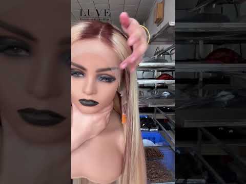 Limited Design Glueless 13X4 Lace Front Wigs Honey Blonde Brown Highlight Colored Wigs