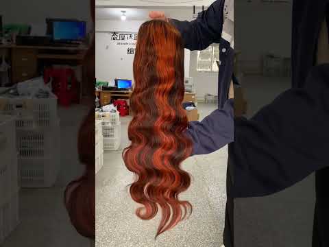 Ginger Orange Brown #4/350 Body Wave | Straight  Glueless 13x4 Lace Front Wigs