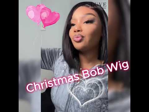 Luve 13X6 HD Lace Front Wig Natural Black Straight Bob Wig Pre-Plucked