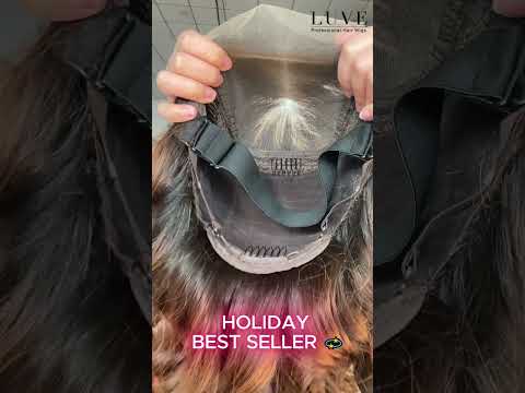 Glueless Highlights Ombre Brown Wavy Bob Wig 5x5 Closure Lace Wig Human Hair