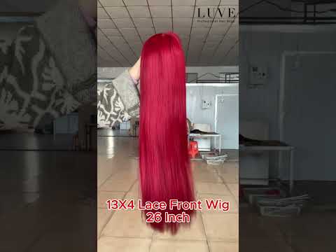 Luve 613 Colorful 13X4 Lace Front Wig 180% Density Glueless Straight Human Hair Wigs