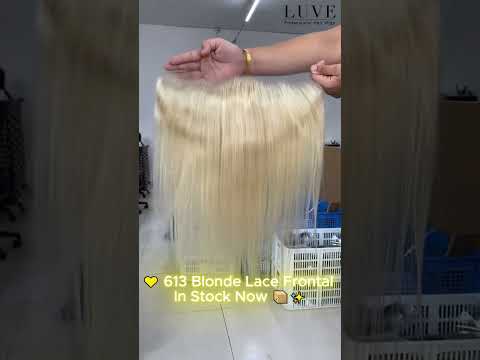 613 Blonde Straight Lace Frontal 13X4 – Transparent HD Lace Virgin Human Hair