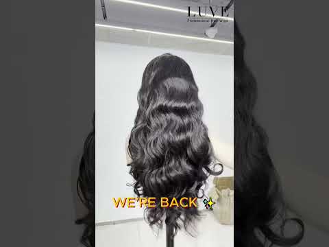 Graceful Natural Black Body Wave With Bangs 13X4 Frontal Lace Wig 100% Human Hair