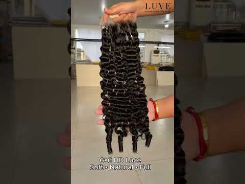 Burmese Curly 6X6 HD Lace Closure Virgin Human Hair Lace Closure