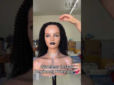 3-In-1 Half Wig Afro Kinky Curly Beginner-Friendly Glueless Flip Over Wig
