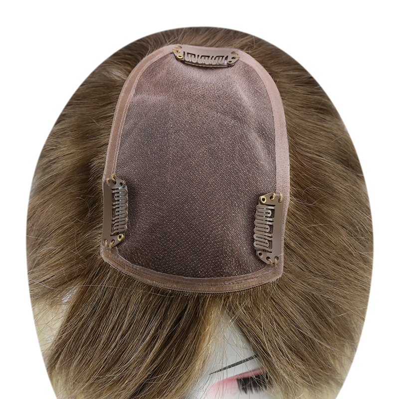 Human Hair Mono Base Toppers 3x5
