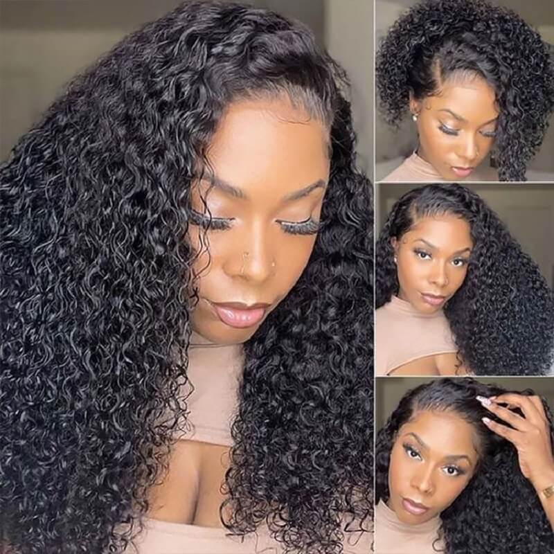 Luve 5x5 HD Lace Closure Wig Curly Skin Melt Human Hair Wigs