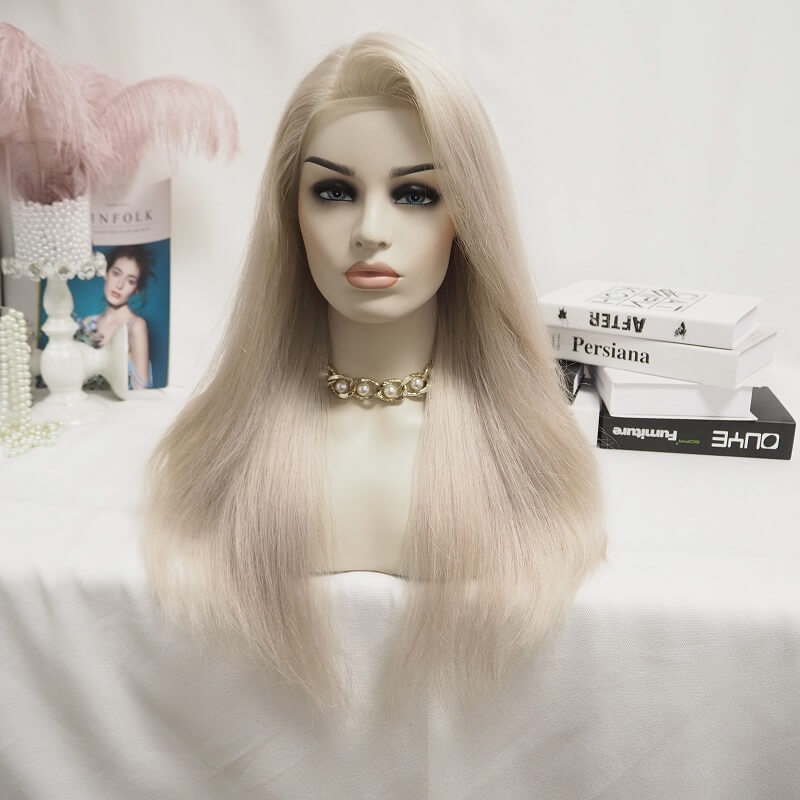 Limited Design Ash Blonde 613 Straight | Wave Glueless13X4 Lace Front Human Hair Wig