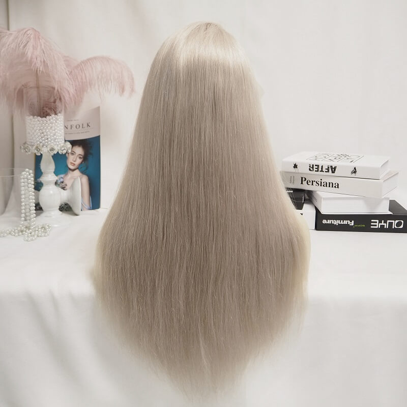 Limited Design Ash Blonde 613 Straight | Wave Glueless13X4 Lace Front Human Hair Wig